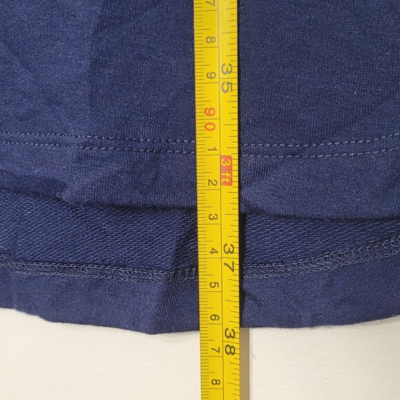 ✔️Crown & ivy NEW Women's Navy Blue Long Sleeve Pullover Loose Fit Dress Small - Picture 8 of 11